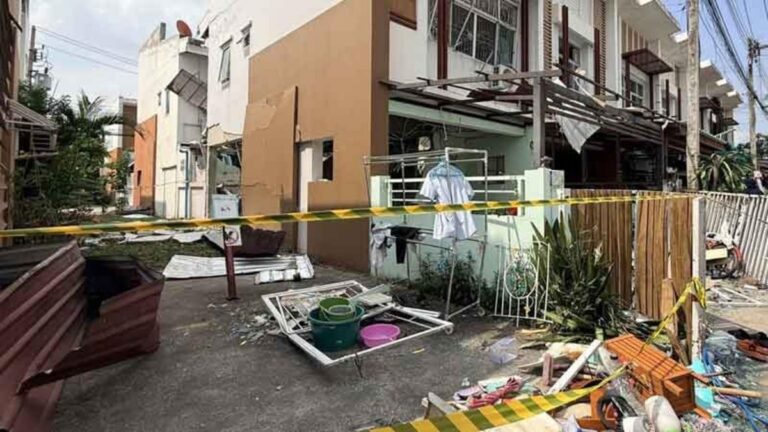 【パトゥムタニ県】未明のガス爆発で家屋8棟が損壊