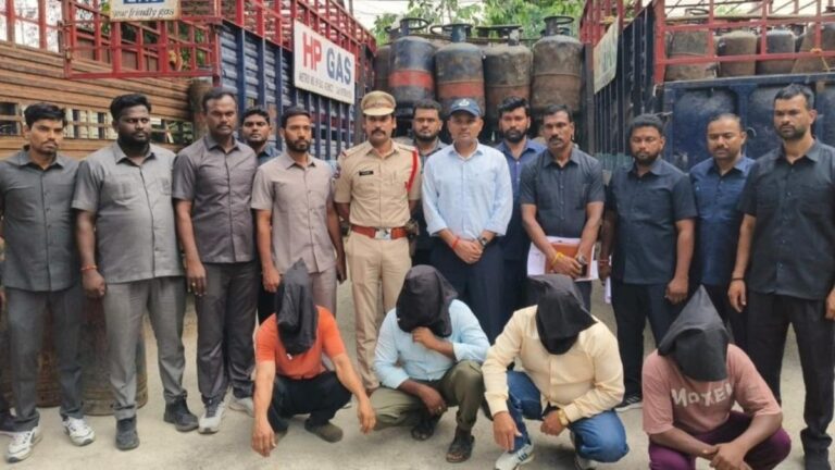 【インド・ハイデラバード】違法LPGガス詰め替え組織摘発、10人逮捕