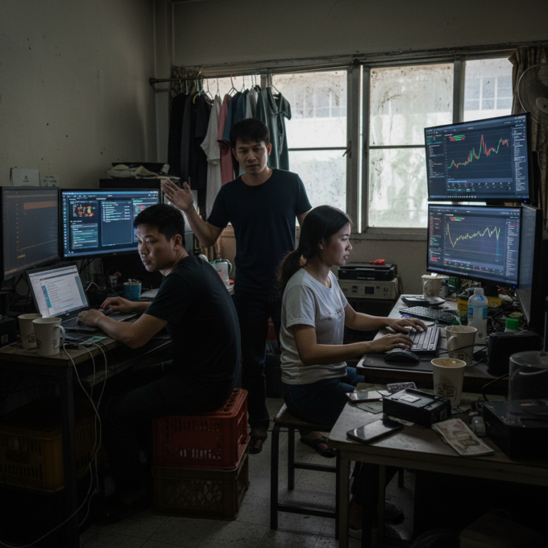 【バンコク・サイマイ区】中国人19名、オンライン賭博サイト運営で逮捕