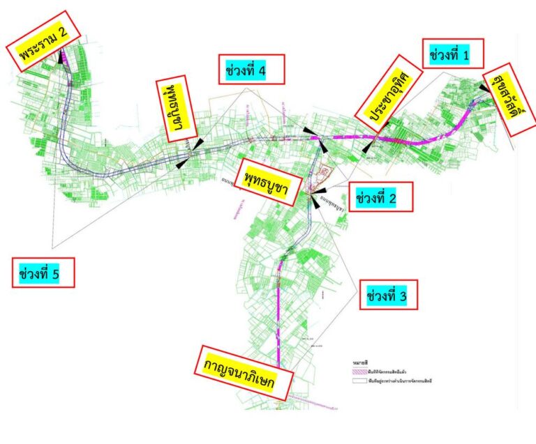 バンコク都市計画見直し：83路線中止と新道建設
