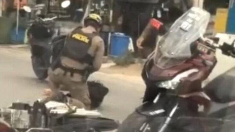 【タイ・ラヨーン】警察追跡中に事故死、警察官の“蹴り”疑惑が浮上