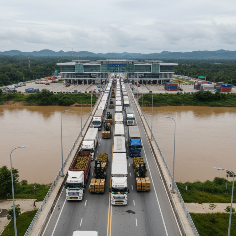 南寧・国境検問所、タイ産ドリアン輸出拡大へ14レーン増設を協議