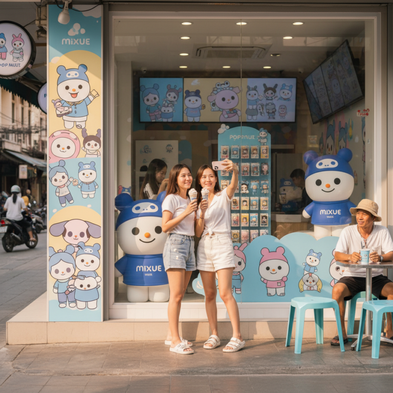 タイでも人気「Mixue」が新戦略、マスコット商品で成長曲線を描く