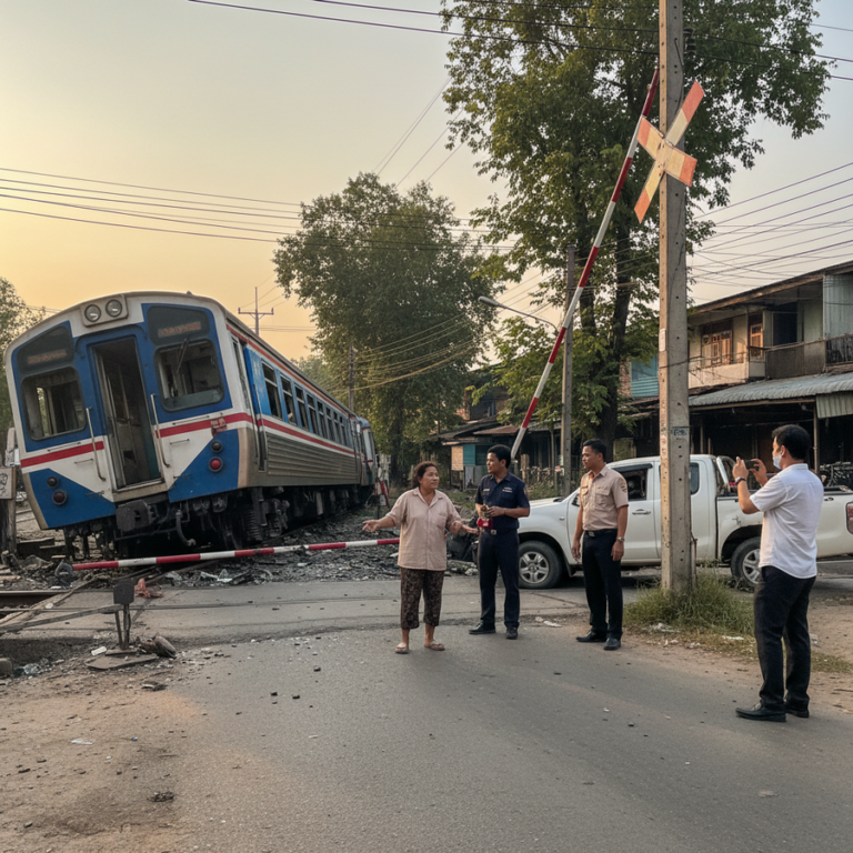 【バンコク】列車衝突事故、隣接車運転手が語る恐怖