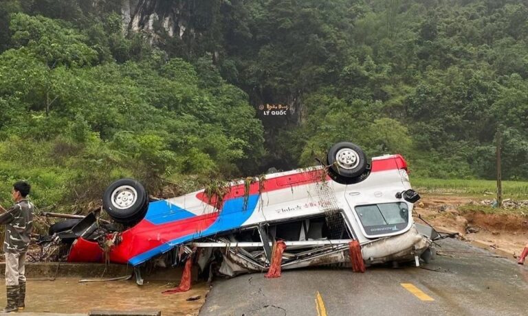 【ベトナム北部】大雨が続き地滑りリスク増大