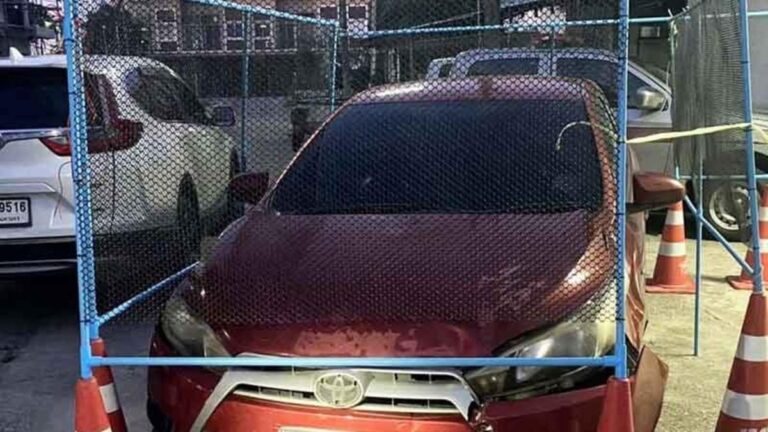 【タイ・プラチュアップ】ひき逃げ車両から5000万バーツ相当のヤーバー押収