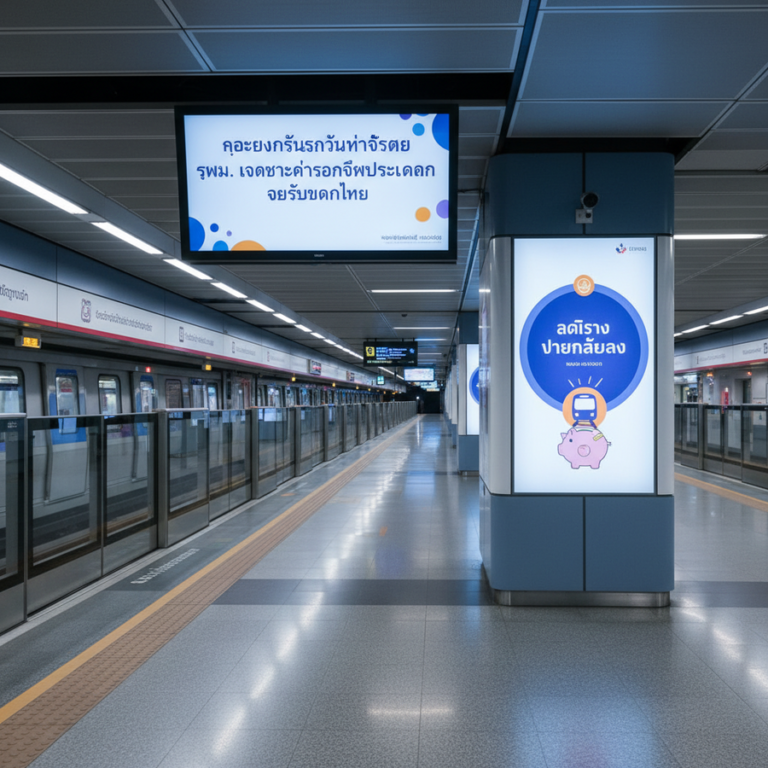 バンコクMRT、運賃60%補助で市民の負担軽減へ