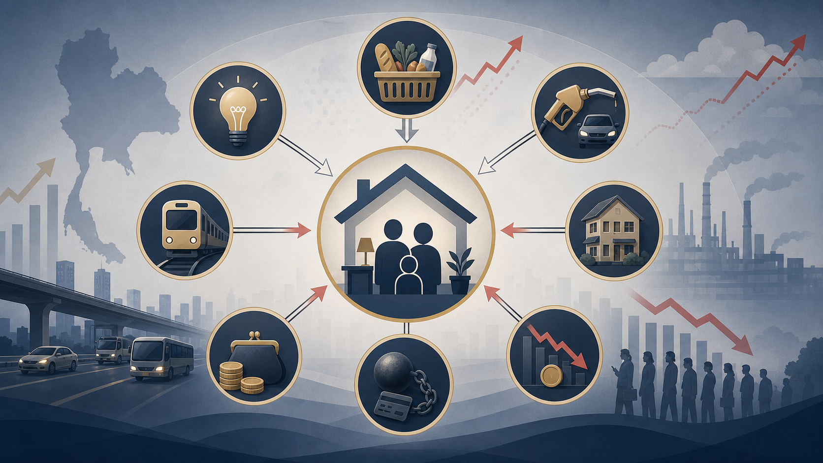 thailand cost of living structure diagram