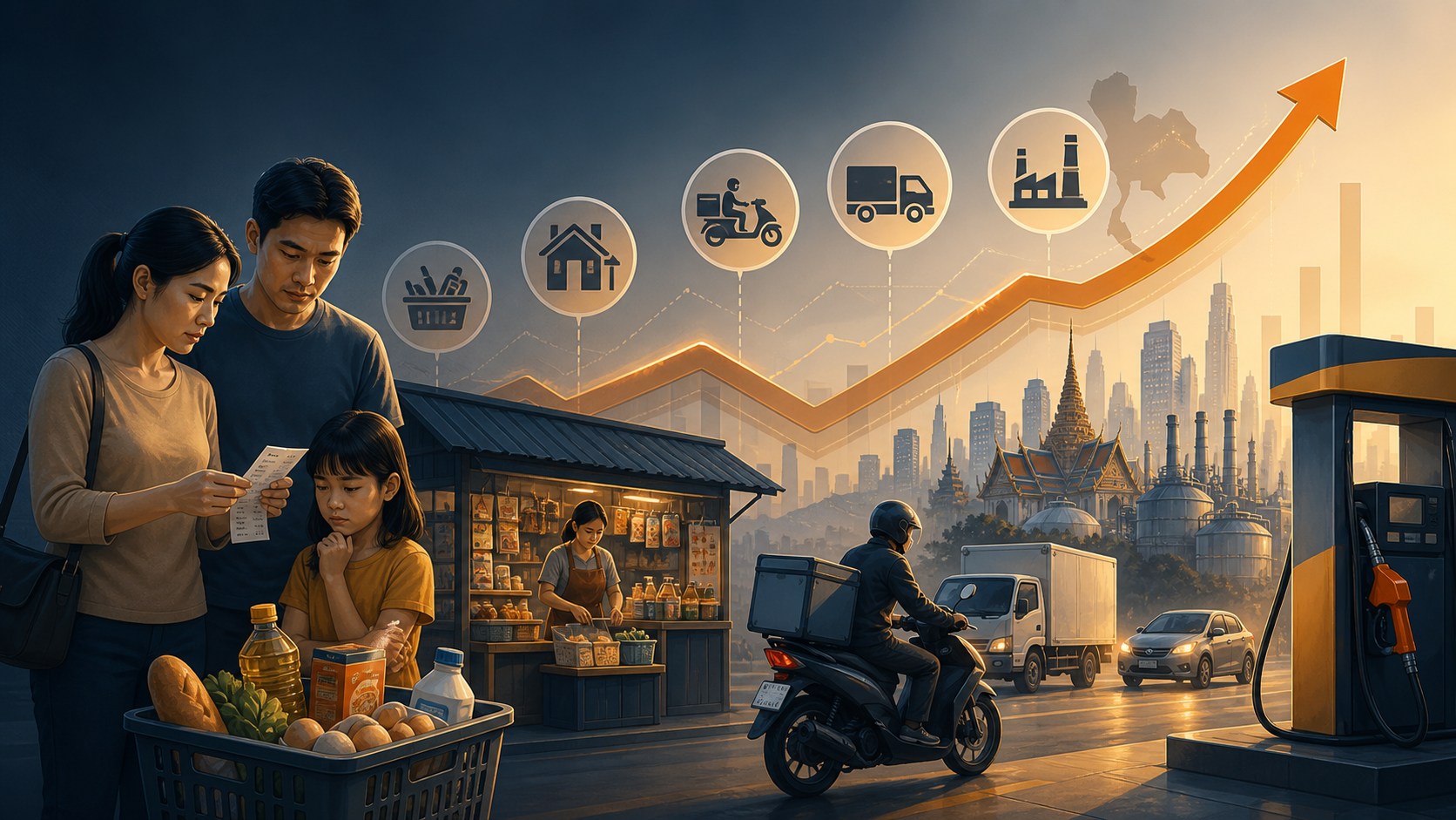 thailand fuel price household impact