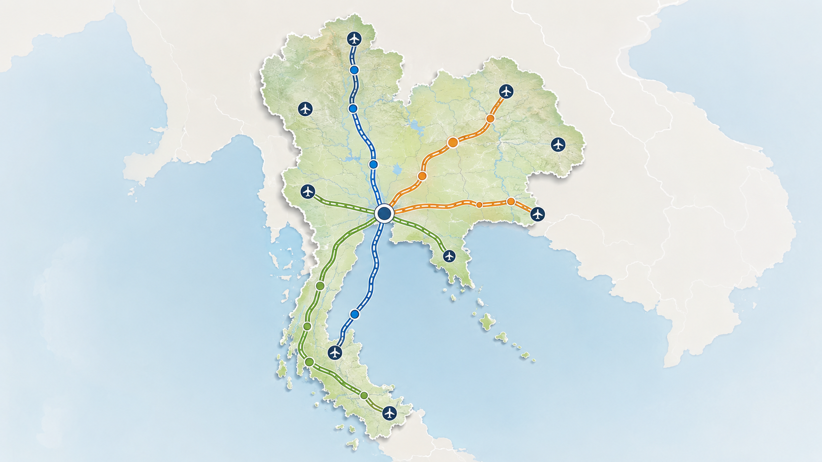 thailand regional infrastructure overview diagram