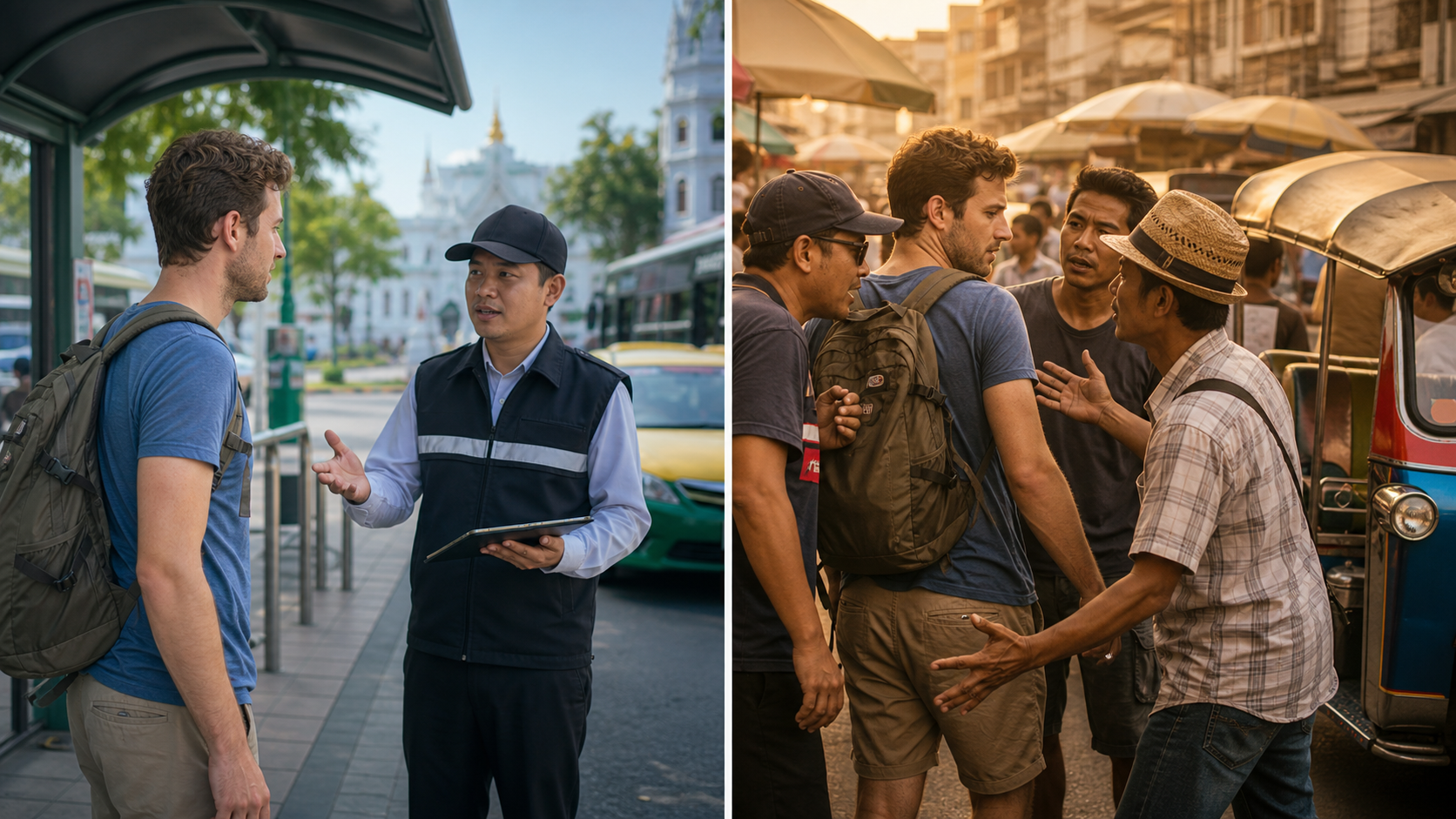 thailand tourist scam safe vs risky