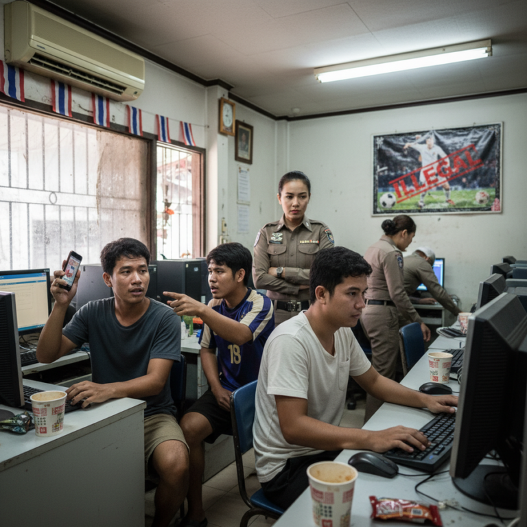 【タイ全土】W杯前に賭博サイト摘発強化