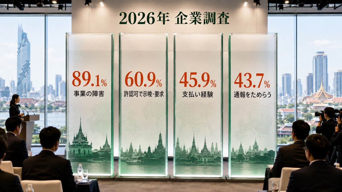 タイの2026年企業調査で示された汚職リスクの主要4指標