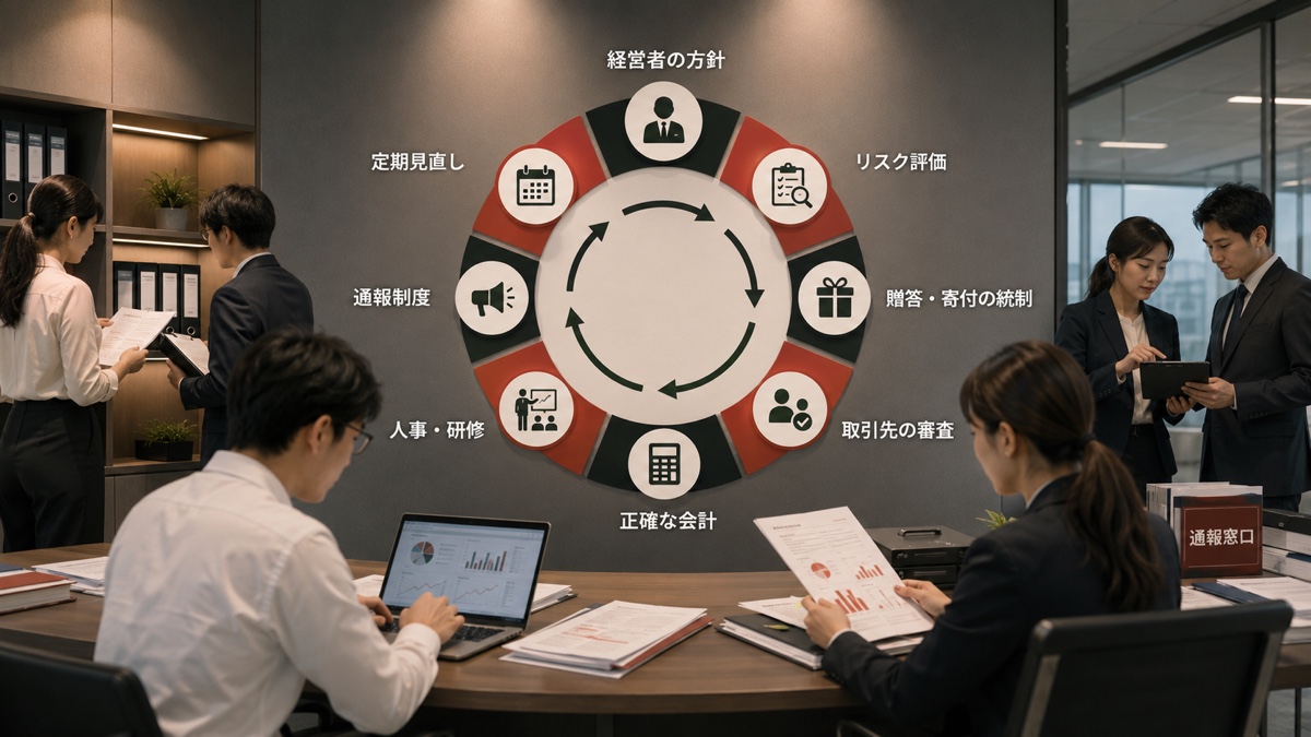 NACCが企業へ示す贈賄防止の8つの内部統制
