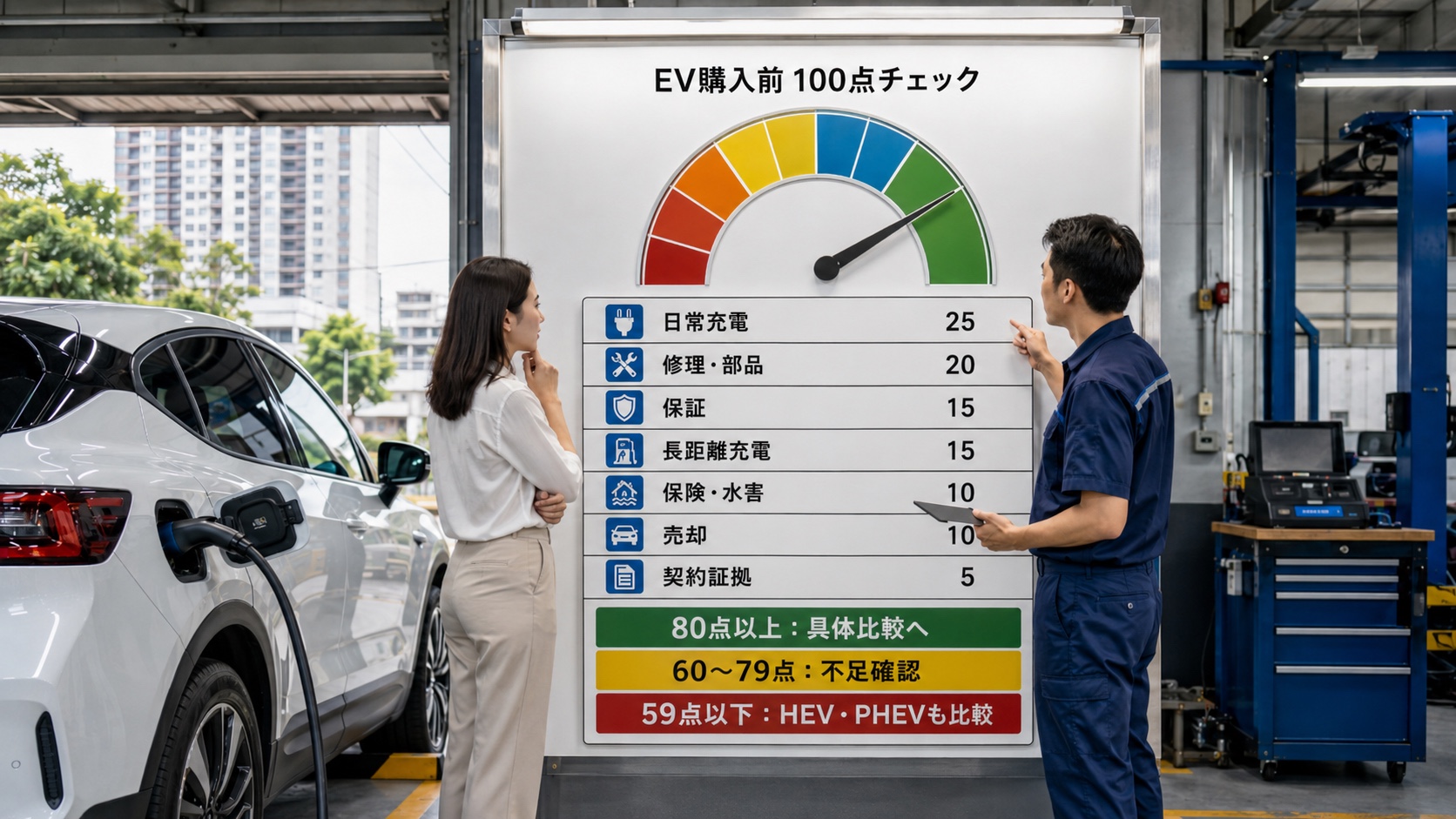 タイでEVを買う前の100点チェック表