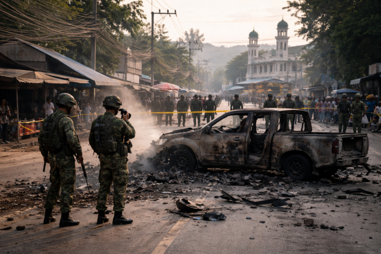 【タイ・ナラティワート】レンジャー隊員5名死亡事件、国防大臣が現地視察