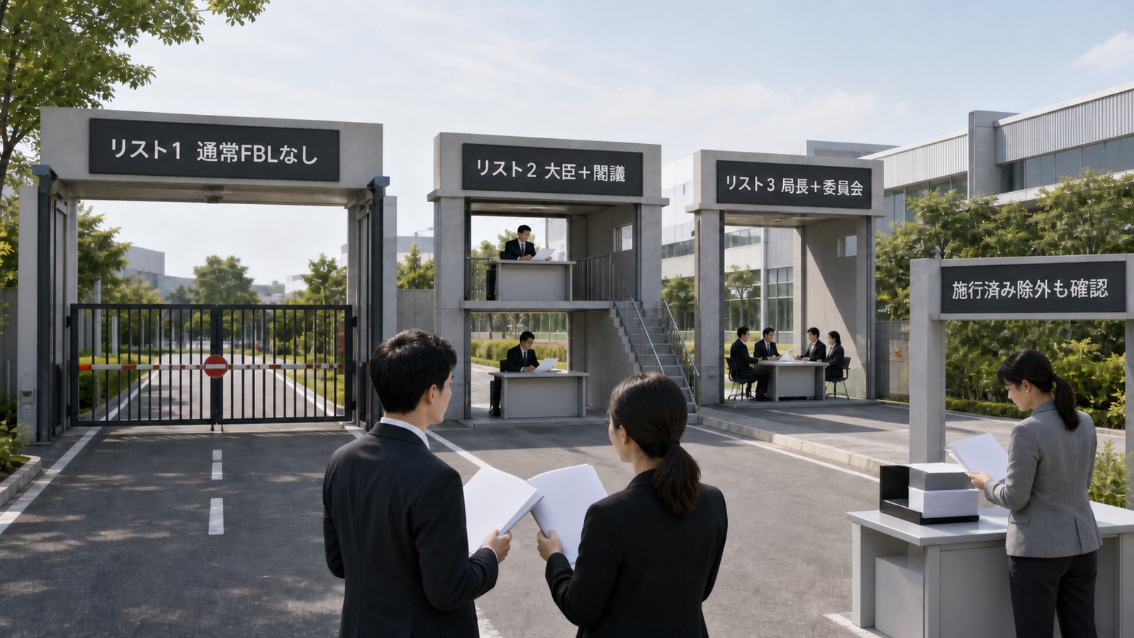 タイ外国人事業法のリスト1は通常のFBL経路がなく、リスト2と3は異なる承認主体が審査する違い