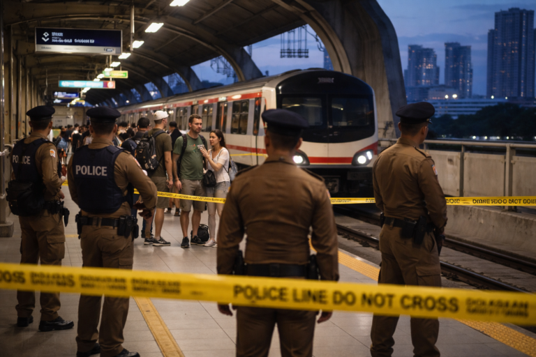 バンコク・マッカサン駅近くで日本人観光客が強盗被害